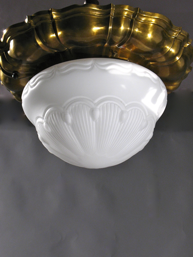 Sheffield Flush Fixture with Similar Designs in Shade